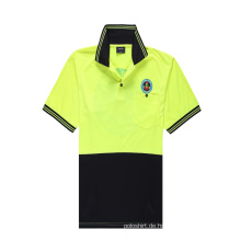 Breathable Cotton Pique Sicherheit Gelb Polo Shirt